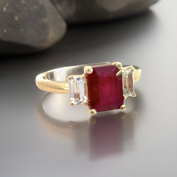 Natural Ruby Sapphire Ring 6.5 14k Y Gold 2.51 TCW Certified $3,950 310636 - Picture 15 of 16